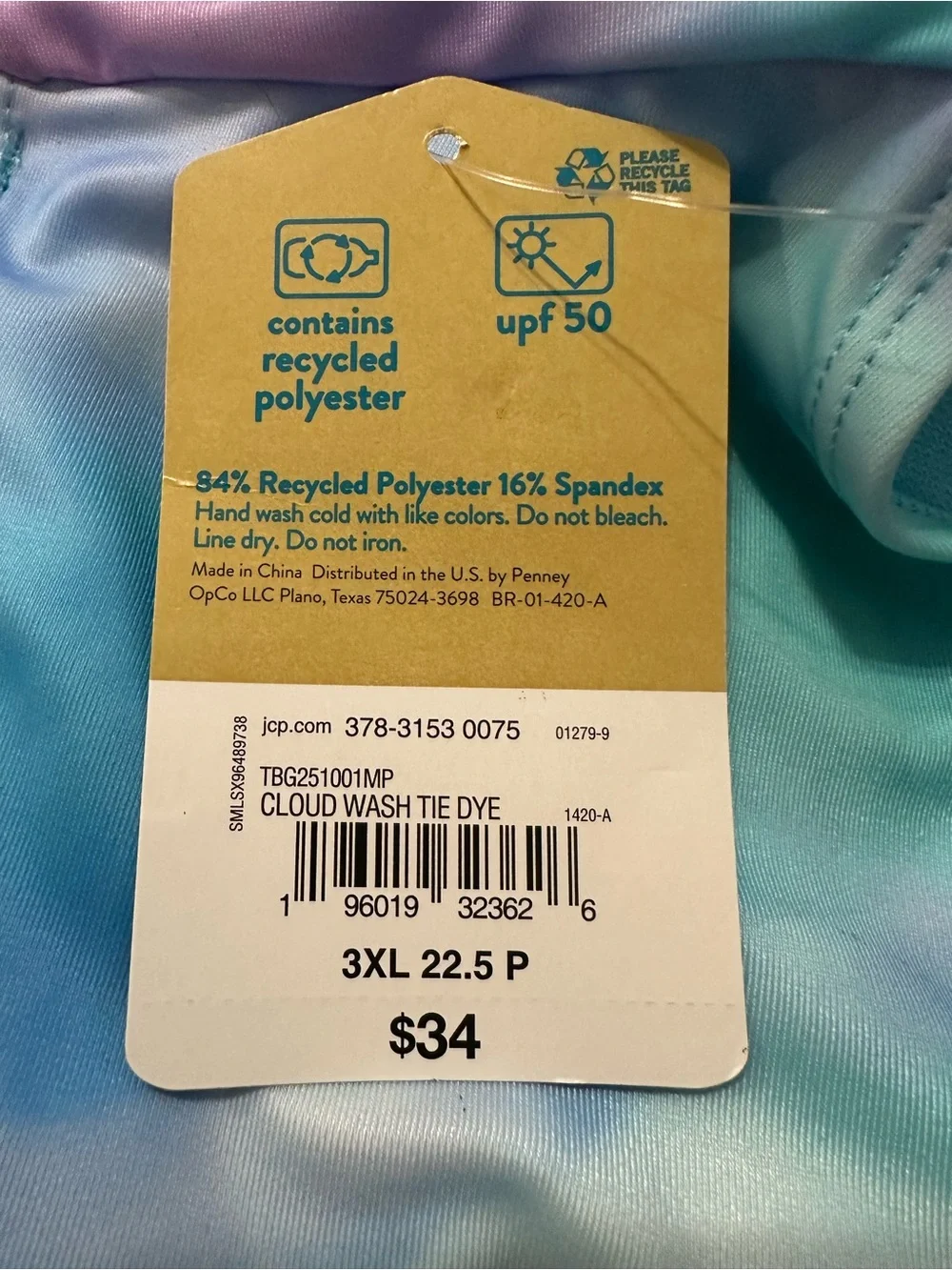 Thereabouts Size 3XL (22.5 P) Swimsuit NWT